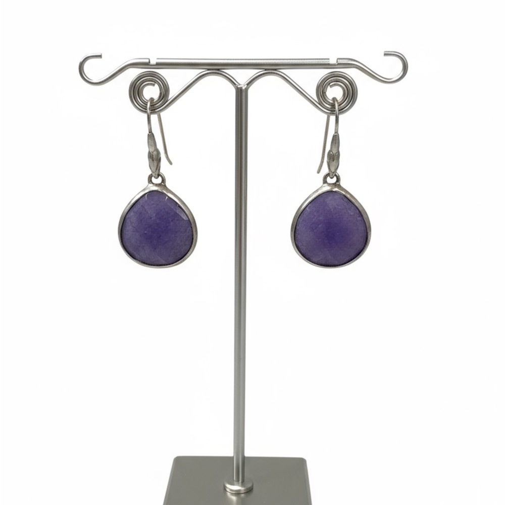 Stella & Dot Navy Drop Earrings